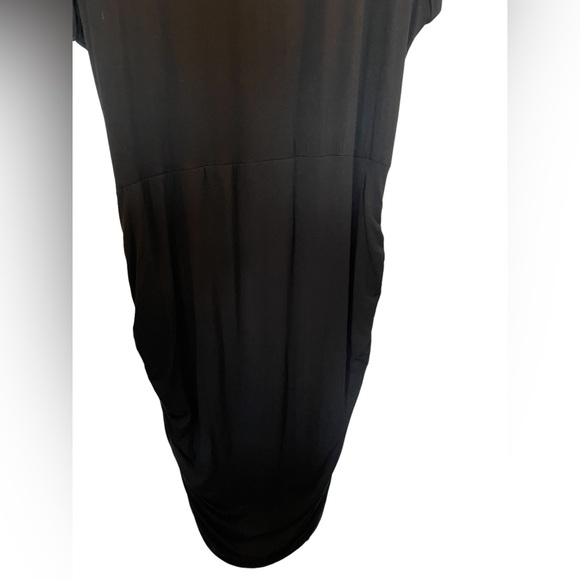 VINCE CAMUTO Plus Size Black Ruched Dress Short Sleeve NWOT - Size 2X - Picture 5 of 12